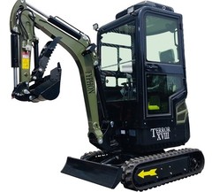 TYPHON Terror XVIII Prestige 2 Ton Mini Excavator AC/Heater cabin 13 Attachments