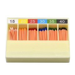60/120 pcs Dental Gutta Percha Points Full Taper 0.02/0.04/0.06 Size 15-40 45-80