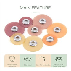Dental Soflex Coarse Medium Fine Composite Finishing Polishing Discs 500pcs