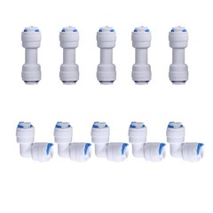 1/4″ OD 12 pcs Quick Connect Push in to Connect for Water Reverse Osmosis System