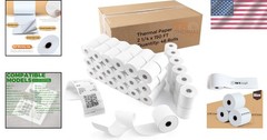48 Rolls Biodegradable Thermal Paper 2 1/4″ x 150′ – Crisp Clarity for Receipts
