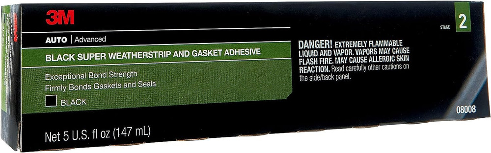 3M Super Black Weather-Strip and Gasket Adhesive – 5 Oz Tube