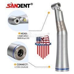 SANDENT Dental LED E-generator Internal Spray Contra Angle Low Speed Handpiece