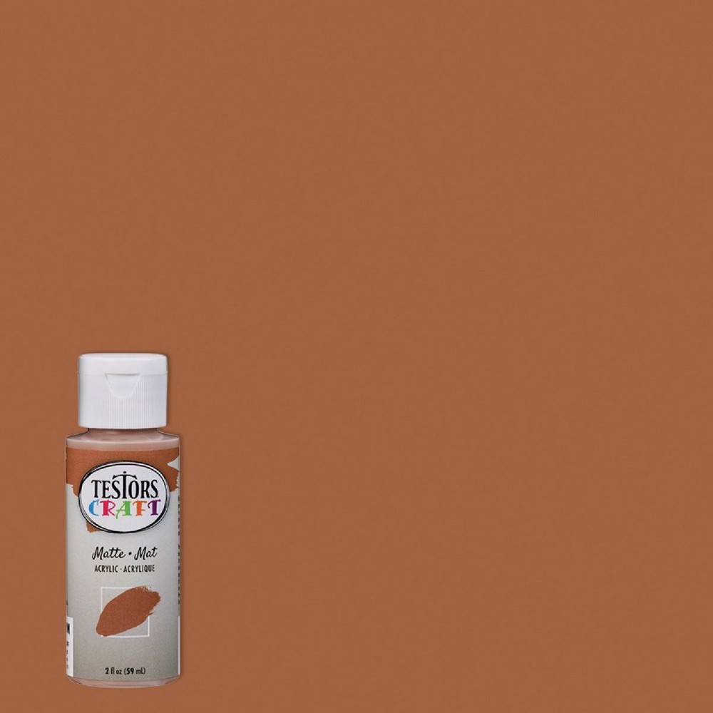 Testors Craft 2 Oz. Matte Coffee Acrylic Paint 297843 Testors 297843