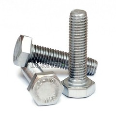 M4-0.70 x 10mm Stainless Steel Hex Cap Bolt / Screw, Coarse DIN 933 Tap A2 18-8