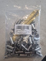 Muzata HSL-0103 Marine Grade Stainless Steel Cable Railing Hardware 100-Pack NEW