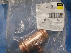 Viega 15448 Viega Propress Tee, 1-1/2″ X 1-1/2″ X 1/2″