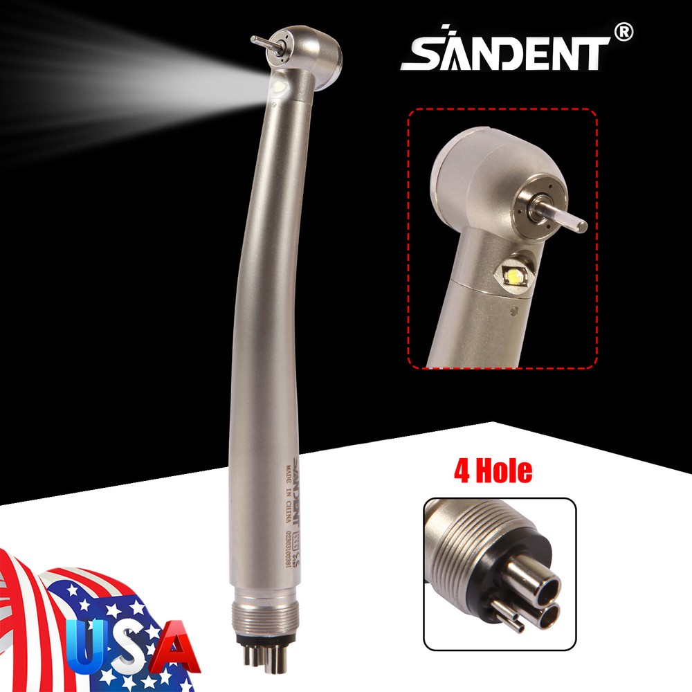 Dental Fiber Optic LED E-generator/ Low Speed Handpiece 2/4 Holes YX