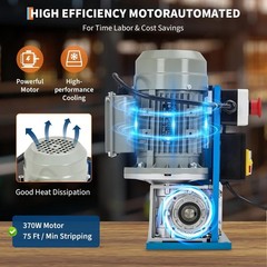 370W Electric Wire Stripping Machine Portable 0.06″-1.5″ Scrap Cable Stripper