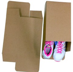 25 Large Generic Shoe Boxes Lightweight Reverse Tuck 13x8x5