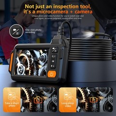 Endoscope Camera with Light, 1920P HD Borescope Camera with 8 LED Lights 6.56ft