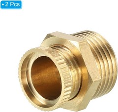 PATIKIL Air Compressor Tank Drain Valve, 2 Pack G 3/8″ Brass G 3/8"