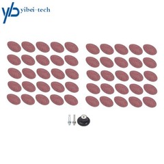50Pcs 80 Grit 2″ roll Lock Quick Change Discs Set Sanding Discs with 1/4″ Holder