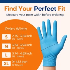 Medical Soft Max™ Nitrile Exam Gloves, 100 Count Latex Disposable Glove, Blue