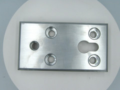 Stryker / Ferno Rear Floor Mount Plate – Ambulance Cot Latch Lock System