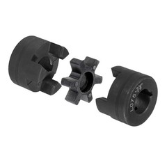 1″ to 1″ L075 Flexible 3-Piece L-Jaw Coupling Coupler Set