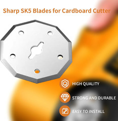 5 PCS Replacement Rotary Blades SK5 for Cardboard Box Cutter Electric Scissor…