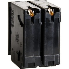 Circuit Breaker Square D 50 Amp 2 Pole Homeline Standard Trip Residential Black