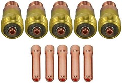 TIG Stubby Gas Lens 17GL116 1/16” & ?1.6mm 10N23S Kit Fit WP 17 18 26 TIG 10pk