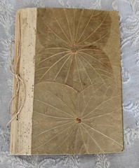 Artisan Handmade Pressed Leaf 7×9 Address Book Alphabetical Unused