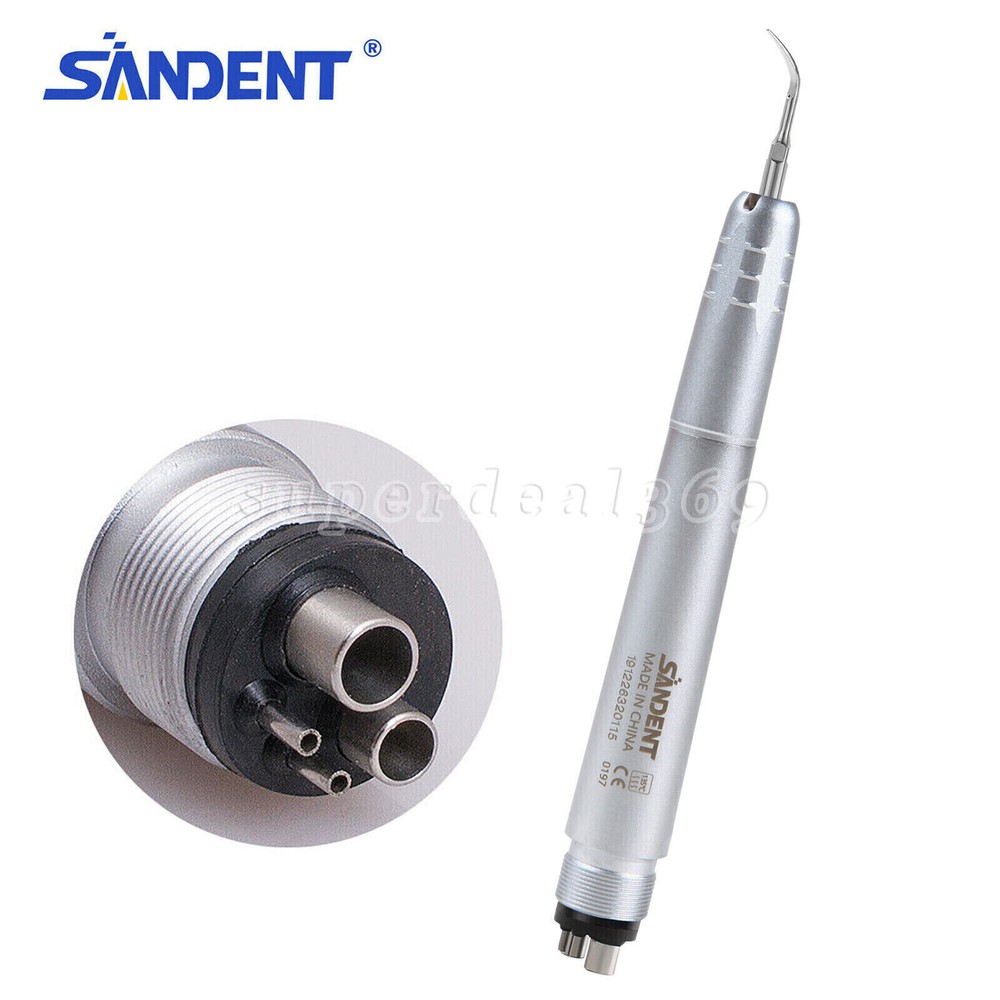 NSK Style Dental Ultrasonic Air Perio Scaler Handpiece Hygienist 2/4 Hole + Tips