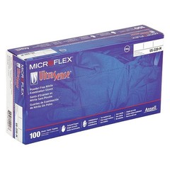 Ansell Use-880-M Microflex Ultrasense Disposable Gloves, 3.9 Mil Palm, Nitrile,