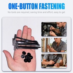 50pcs Nylon Universal Cable Tie Buckle Heavy Duty Self-Locking Free Ship