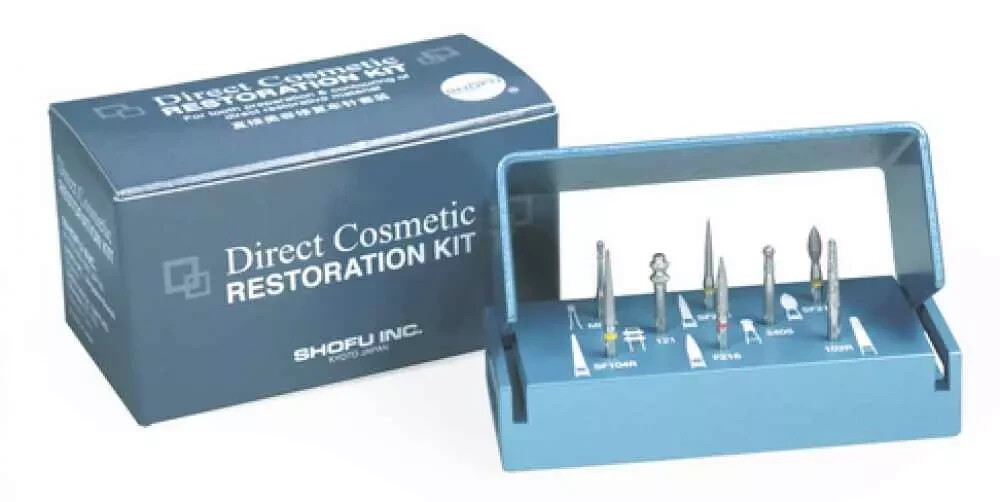 SHOFU Direct Cosmetic Restoration Kit – 8 Diamond Points for Tooth Preparation