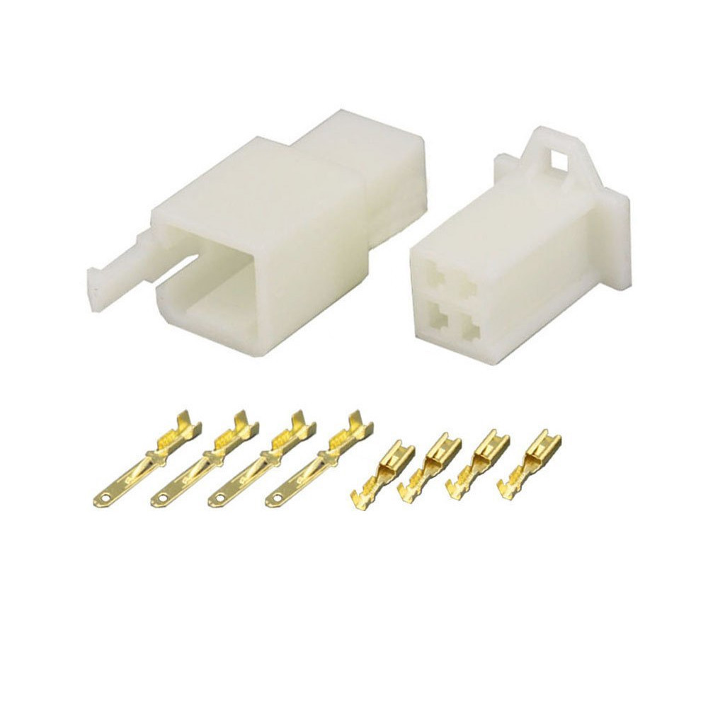 2.8MM 4 PIN WAY AUTOMOTIVE ELECTRICAL WIRE CONNECTOR MALE AND FEMALE CABLE