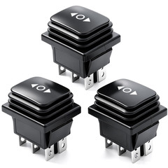 3Pcs Waterproof Momentary Rocker Switch /Off/, DC 12V 10A Toggle Power