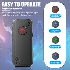 MP3 Digital Hidden Voice Recorder Spy Mini Clip-On Audio Activated Dictaphone US