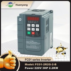Huanyang VFD 220V 3HP 2.2KW Inverter CNC single phase to 3 phase for Motor