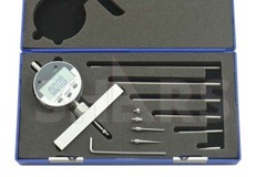 SHARS 0-22″ Electronic Digital Depth Gauge ±0.0015″ Accuracy In/MM/Fractional S]