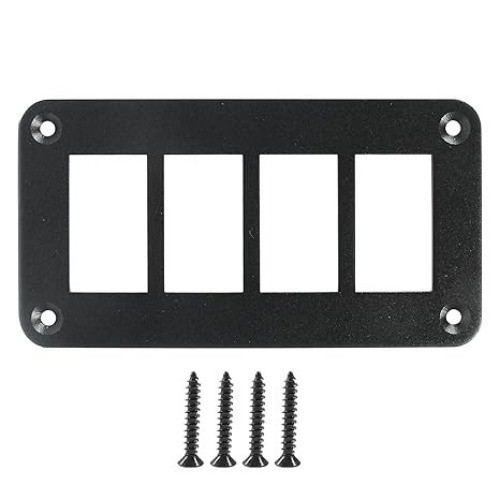 4 Gang Rocker Switch Panel Housing Holder, Rocker Toggle Switch A Size: 4 Gang