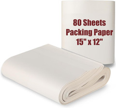 15″ X 12″ Packing Paper Sheets for Moving Supplies, 80 Sheets Newsprint Paper fo