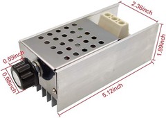 AC 110-230V 10000W SCR Motor Speed Controller Volt Regulator Dimmer Thermostat
