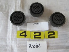 TE CONNECTIVITY 206837-1 CIRCULAR POWER CONNECTOR 24 POSITION LOT OF 3