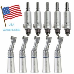 NSK Style Dental Slow Speed Latch Contra Angle / Air Motor E-type Attach 4 Holes