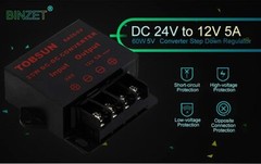 Power Regulator DC 24V to DC 12V 5A 60W Voltage Step Down Buck Converter Reducer
