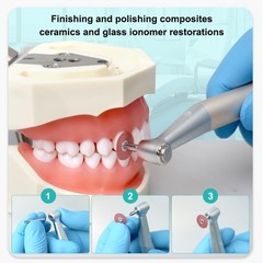 Sof-Lex Dental Polishing Discs for Composite / Ceramic 4-Grit, 50Pcs + Mandrel
