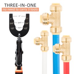 Disconnect Tong Tool for Push to Connect 1/2” 3/4” 1” Fittings Removal Tool
