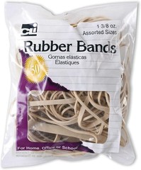 1 Assorted Color Rubber Bands Multi Size Elastic Office School Home Use Strong
