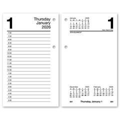 2026 At-A-Glance E717-50 Daily Calendar Refill, 17-Style, 3-1/2 x 6″