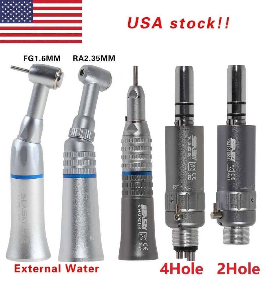 Dental slow speed Straight/4H air motor/ Contra angle fit FG1.60mm/CA2.35mm PAG