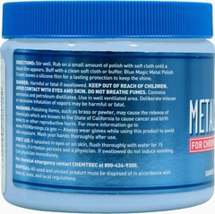 Blue Magic 500-06 Metal Polish Cream Non-Abrasive Tarnish and 19 3/8 Ounce