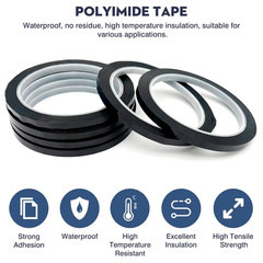 6 Rolls 1/4″” Vinyl Pinstripe Tape – Thin Dry Erase Board & Chart Tape for Grid