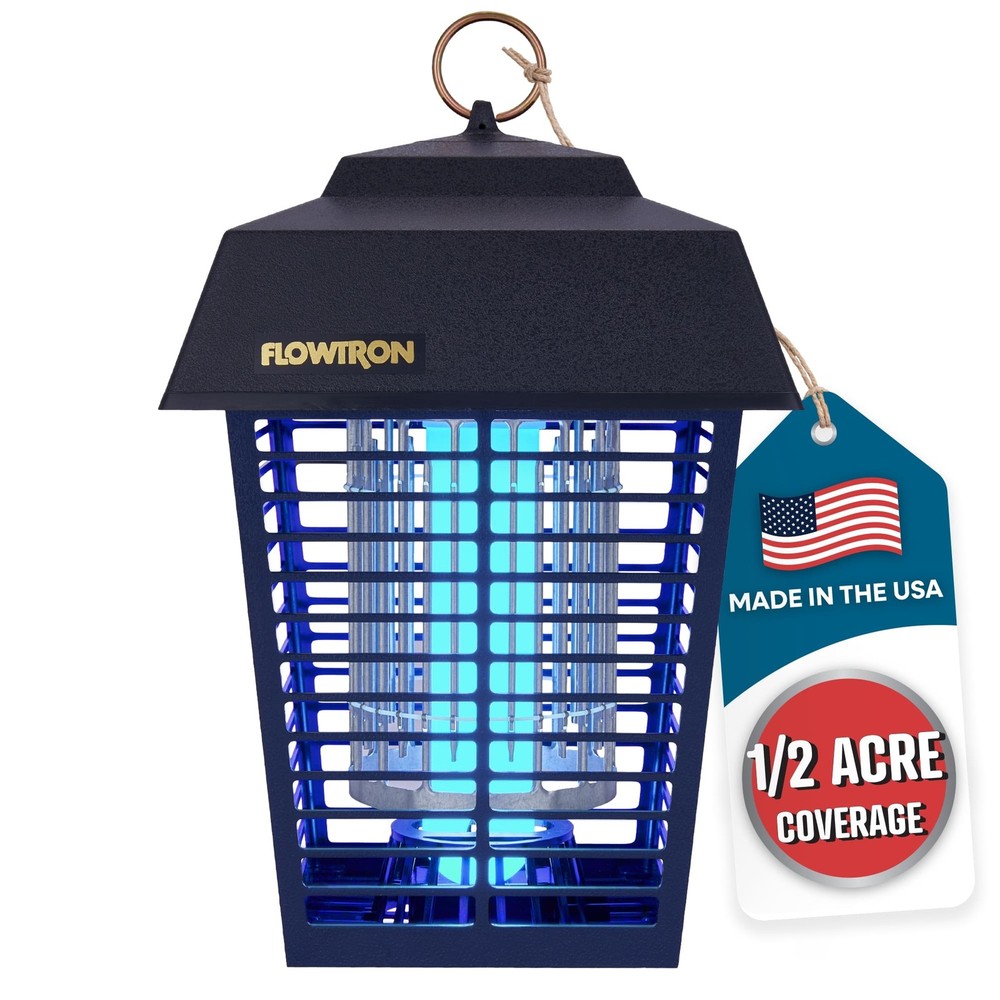 Flowtron Bug Zapper, 1/2 Acre of Coverage w/15W Bulb & 5600V Instant Killing