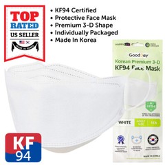 2-10 PCS KF94 WHITE Face Protective Mask Made in Korea KFDA Approved Adult Size