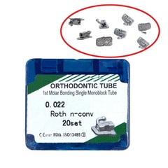 48 Sizes Dental Ortho Buccal Tubes 1st/2nd Molar Roth/MBT/Edgewise 022/018