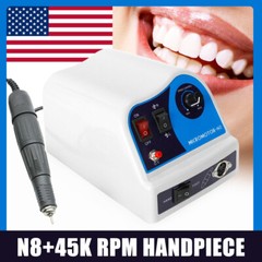 Dental Lab Polishing Handpiece 45K RPM Electric Micromotor N8 Polisher USA
